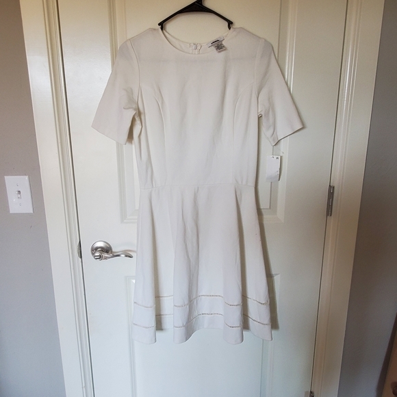 Bar iii white fit‎ and flare dress - Picture 1 of 5